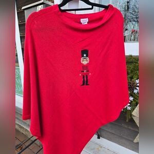 Red Toy Soldier Poncho